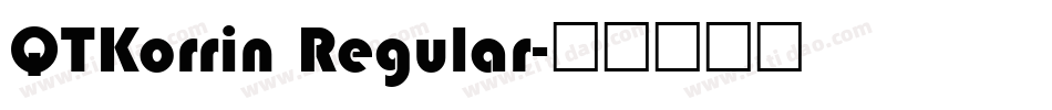 QTKorrin Regular字体转换